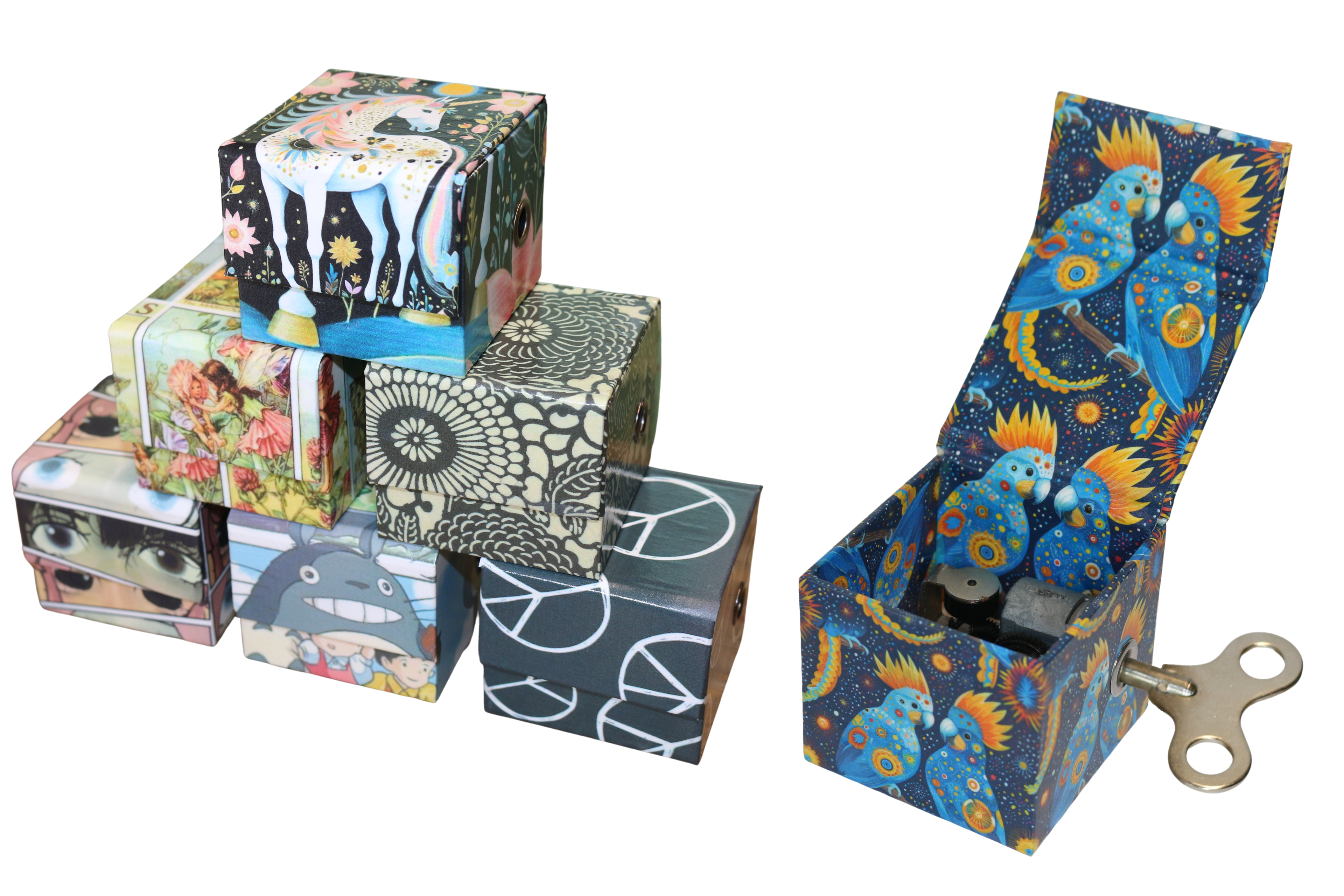 Paper Print Music Boxes