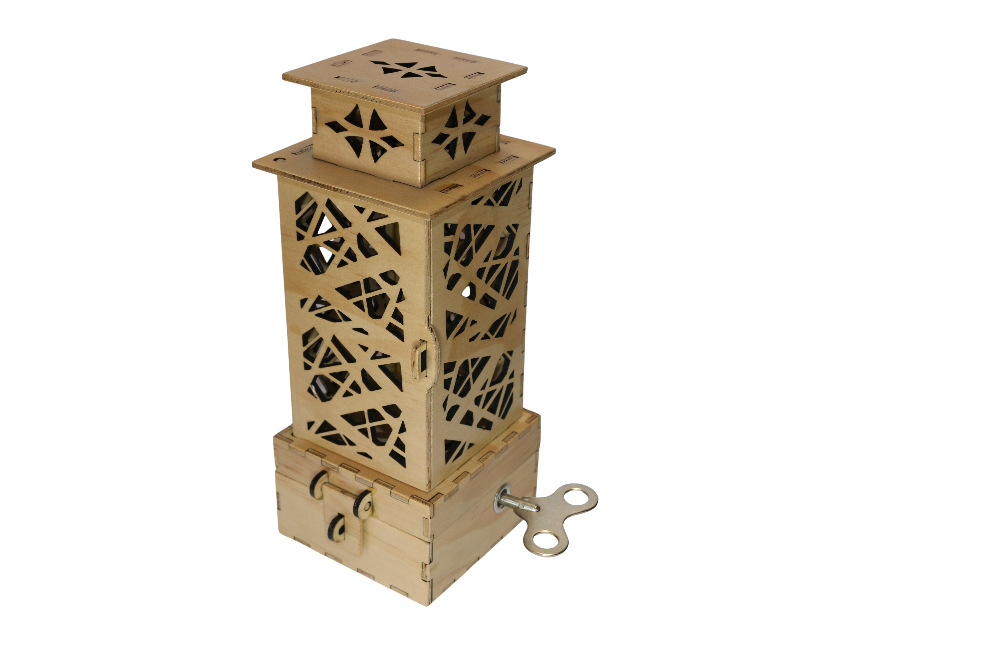 Tiered Night Light Fractured Music Box