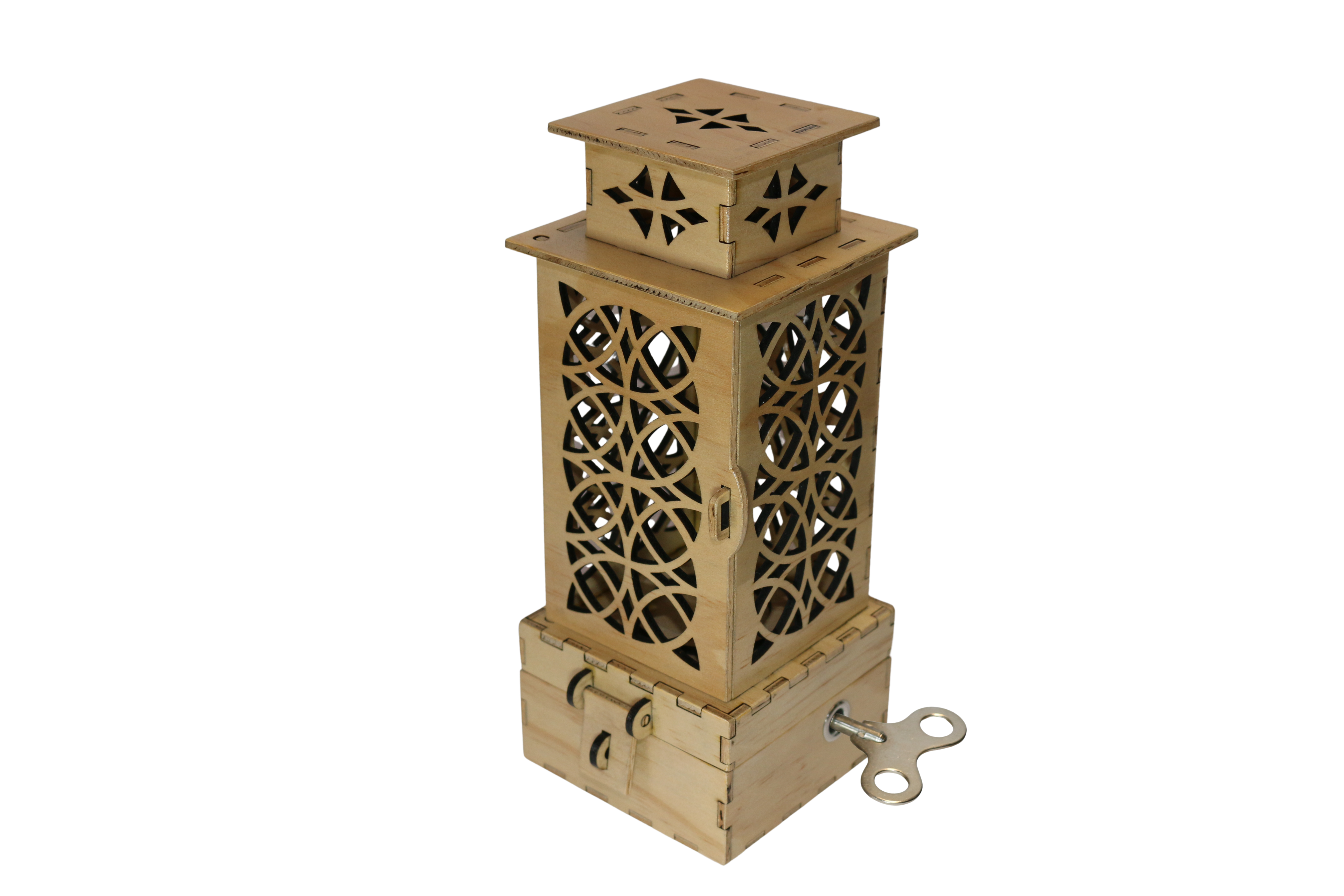 Tiered Night Light Round Music Box