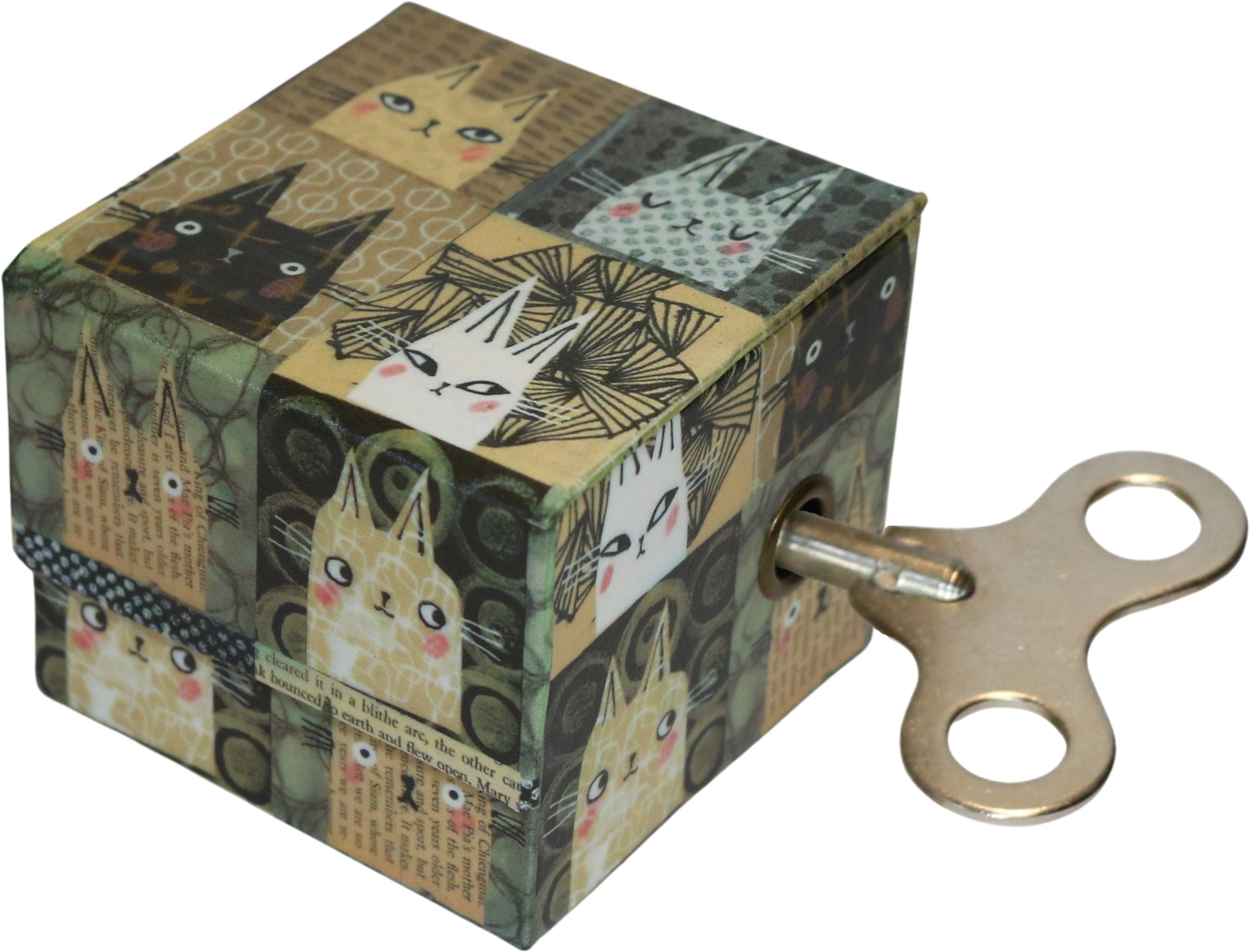 Cat Tiles Paper Print