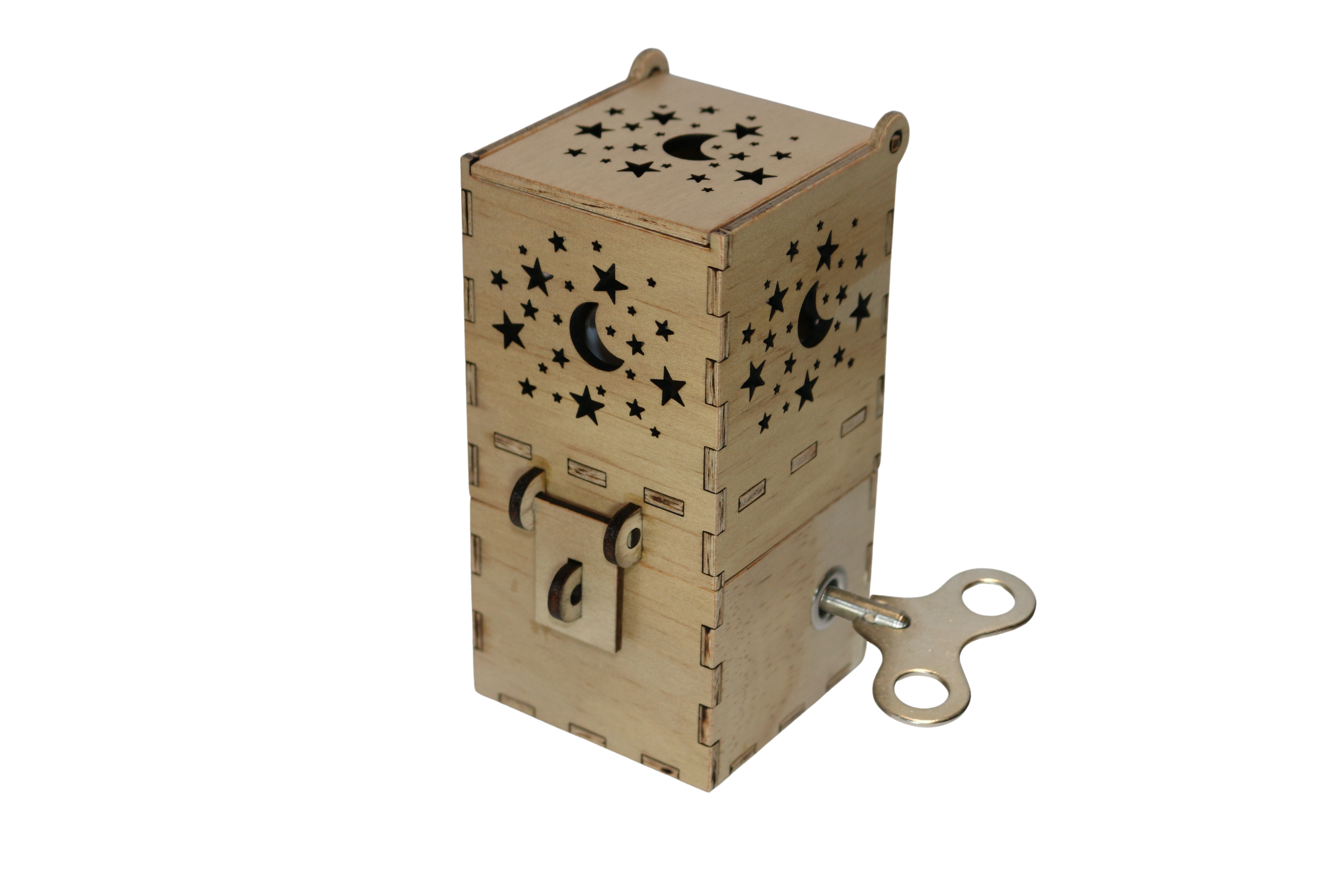 Small Night Light Moon (Small) & Stars Music Box